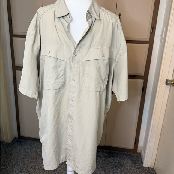 Under Armour Casual Button Down Shirt - Light Tan - Picture 2 of 10